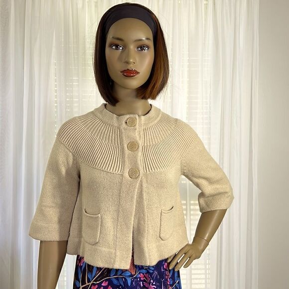 Apostrophe' Cropped Sweater - Picture 6 of 6